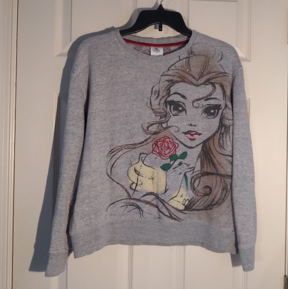 Authentic Disney Store Beauty & The Beast Sweatshirt  - Size SMALL